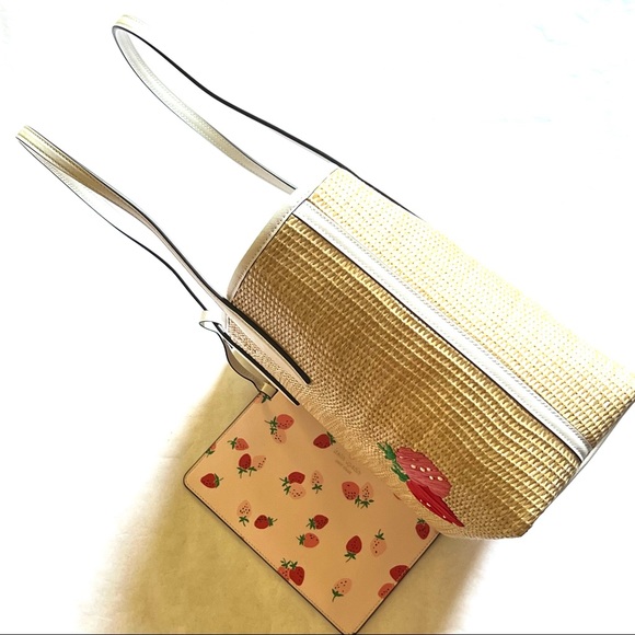 Kate Spade Picnic in the Park Small Tote Bag in Natural - Picture 4 of 16